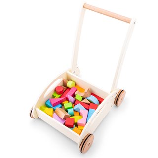 Loopwagen met blokken